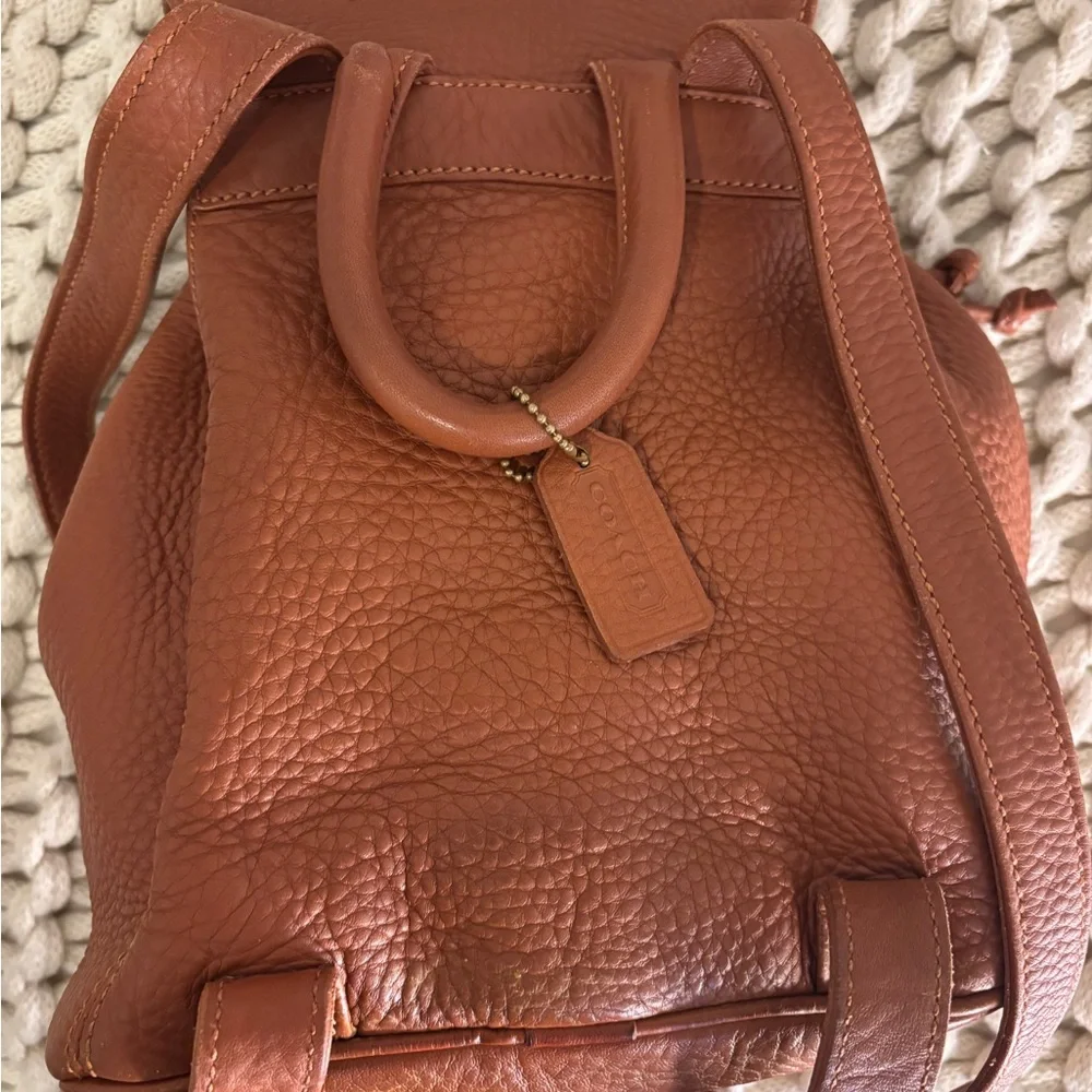 Vintage Coach Leather Backpack - Picture 6 of 6